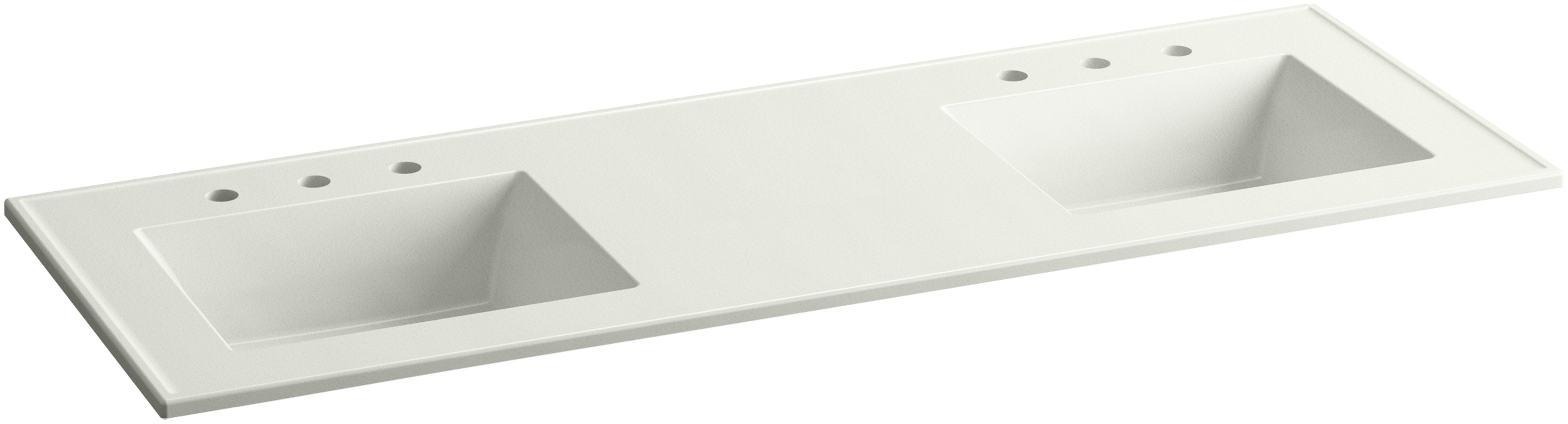 Kohler Ceramic Impressions 61" Double Bathroom Vanity Top & Reviews